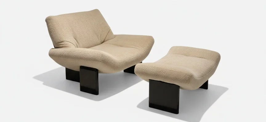 EMMI ARMCHAIR & FOOTSTOOL